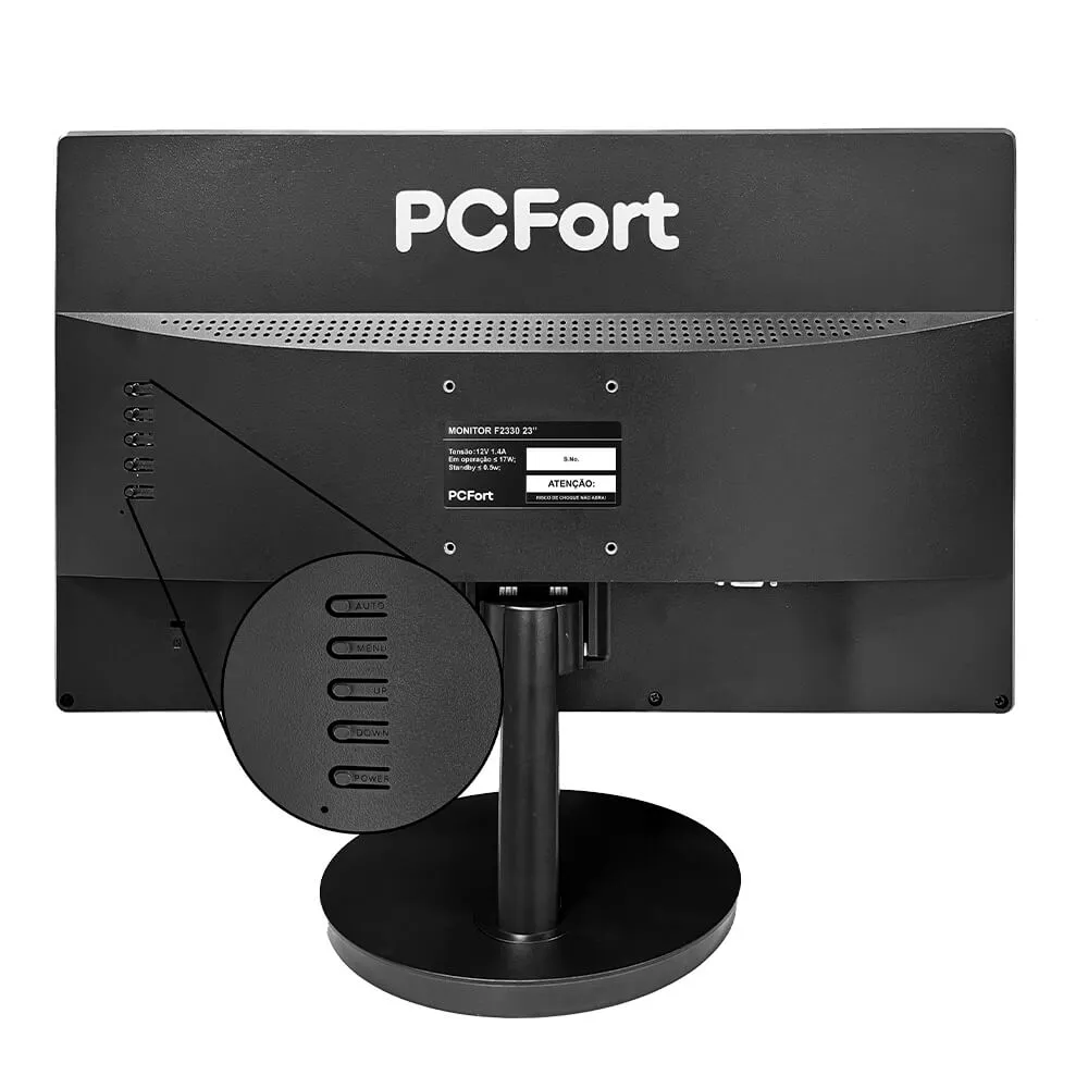 Monitor PCFort F2330 23" Led Full HD VGA - HDMI - VESA - Imagem 3