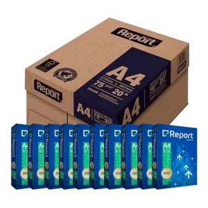 Papel Sulfite Report Premium A4 75g 500 folhas - Caixa com 10 pacotes